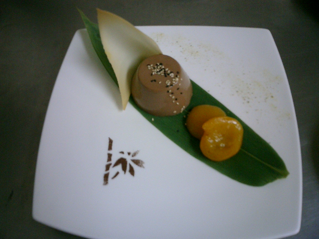 Chocolate and Seesame Panacotta 