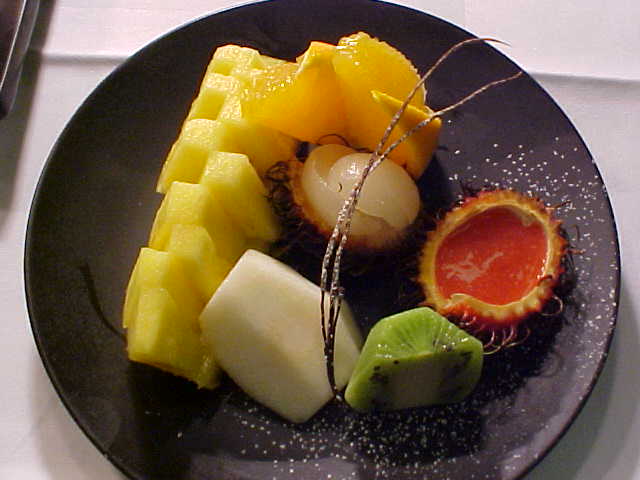 Asian fruits with Chilly dip